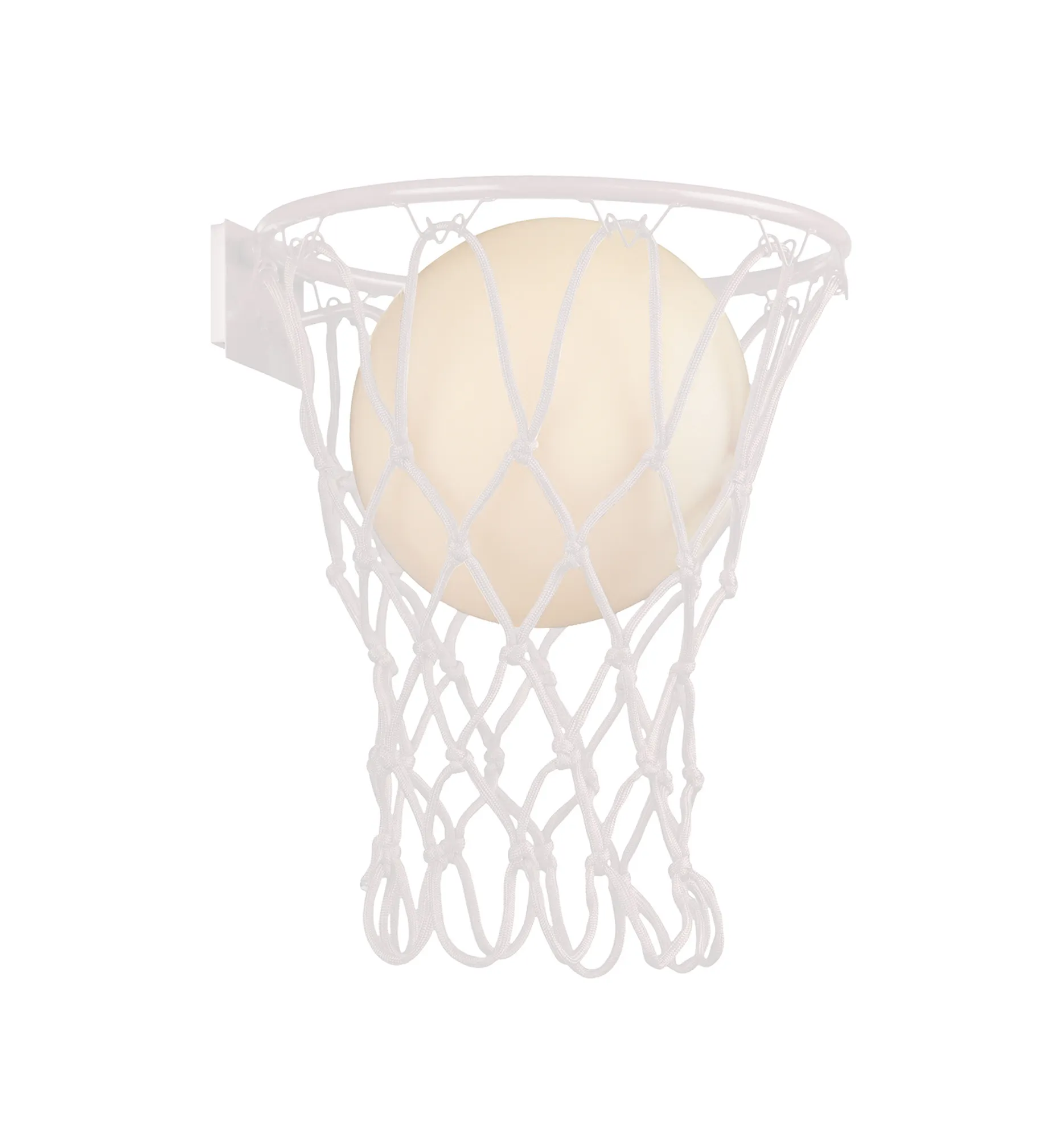 M7242  Basketball Wall Lamp 1 Light Matt White